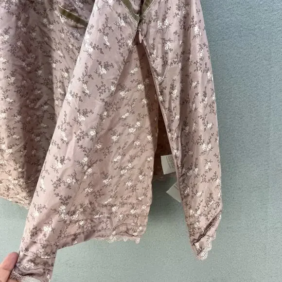 Tommy Hilfiger Women's Y2K Babydoll Tank Top Size 24 Floral Pattern Silk 90s - Picture 3 of 12